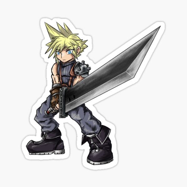 Final Fantasy Vii Cloud Strife Sticker For Sale By Shubashrub