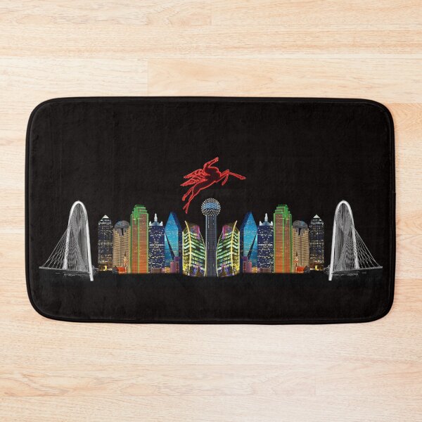 Item preview, Skyline of Mirrored Dallas Icons With Transparent Background designed and sold by Warren Paul Harris.