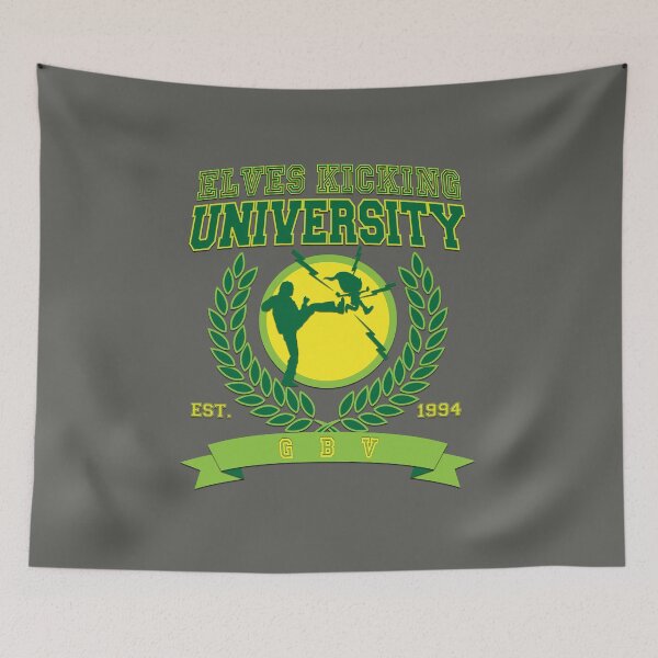 Item preview, Elves Kicking University designed and sold by chilangopride.