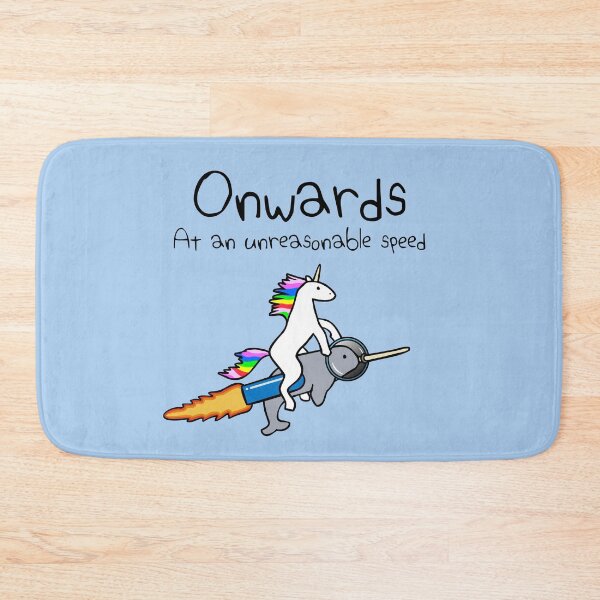 Item preview, Onwards! At An Unreasonable Speed (Unicorn Riding Narwhal) designed and sold by jezkemp.