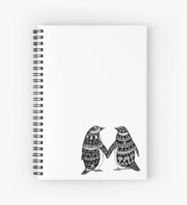 Penguin Couple Spiral Notebook