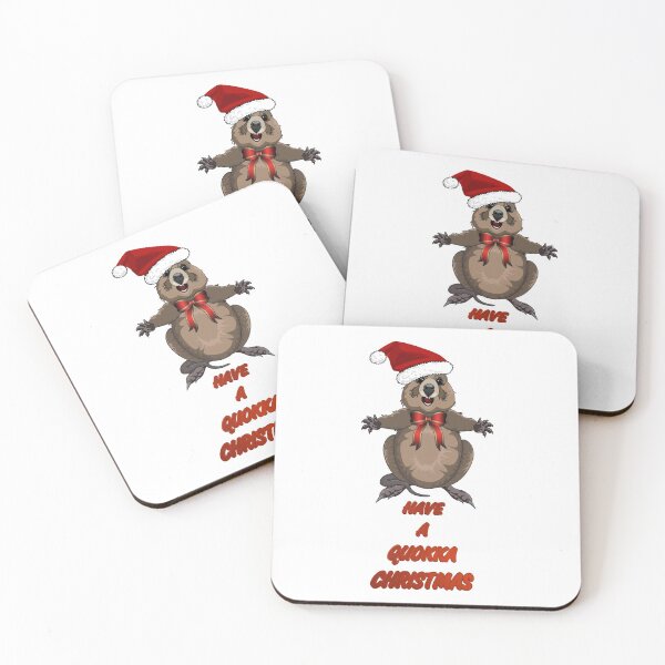 Item preview, Have a Happy Christmas with the happiest little dude on the planet - a Quokka! by Amanda M Lucas designed and sold by Amanda Lucas.