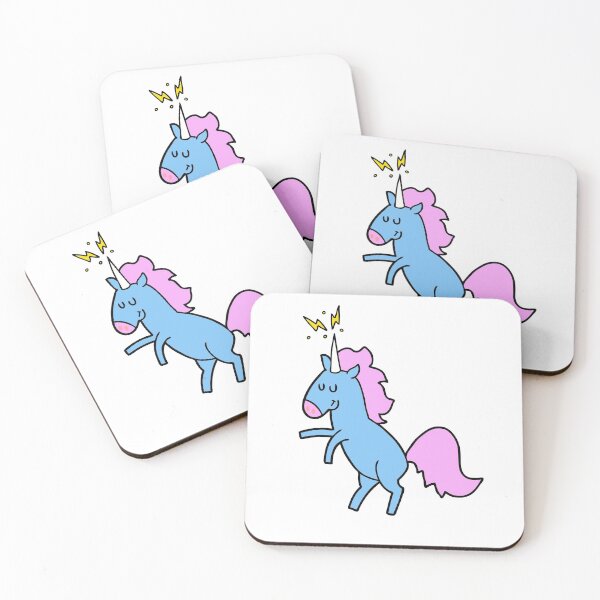 Item preview, Happy colorful unicorn designed and sold by TextyQuotes.
