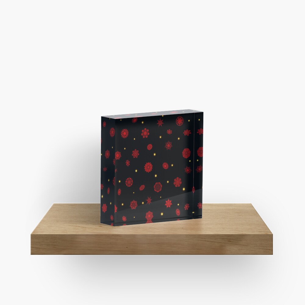 Fire in the Night Acrylic Block