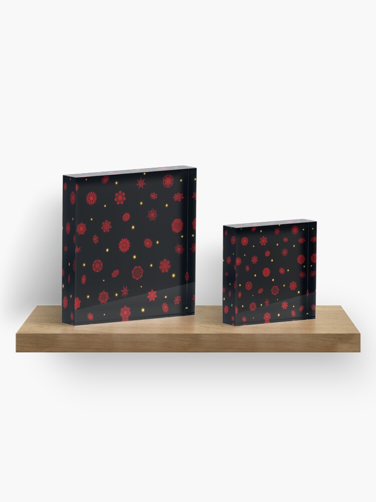 Alternate view of Fire in the Night Acrylic Block
