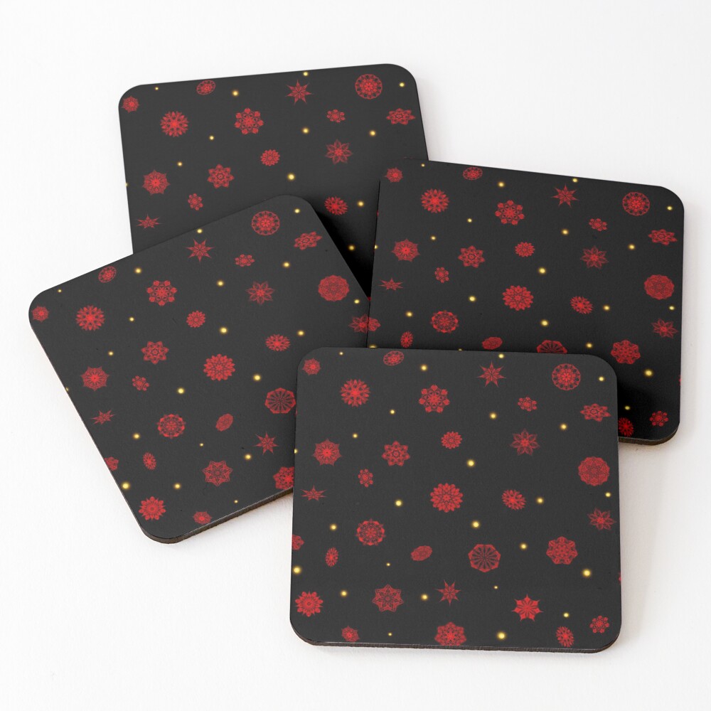 Fire in the Night Coasters (Set of 4)