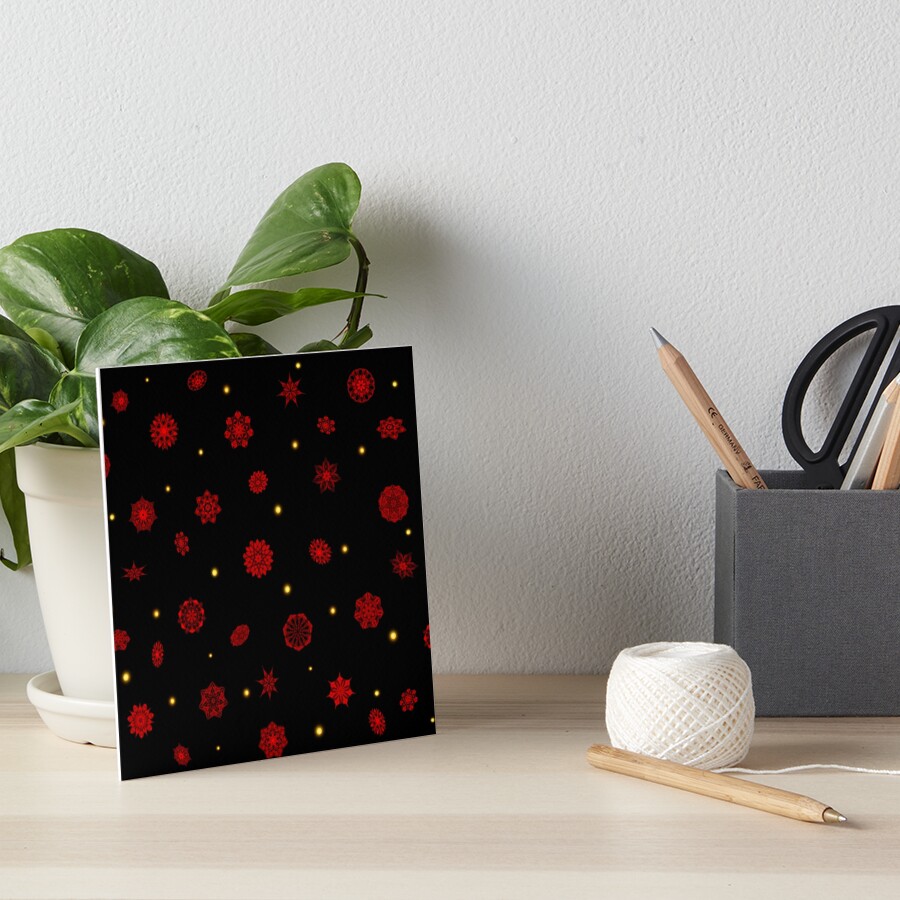 Fire in the Night Art Board Print