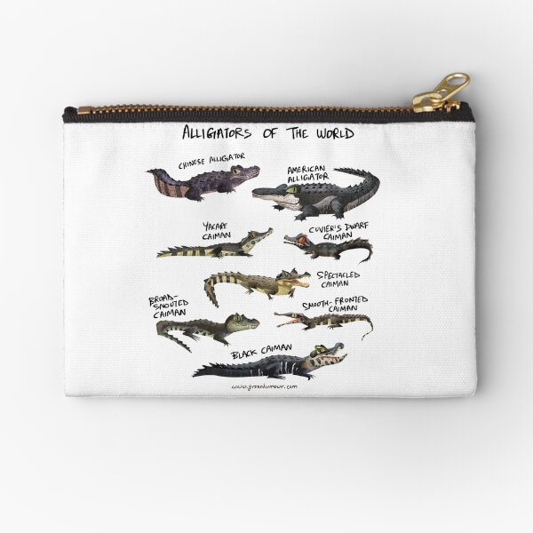 Alligators of the World Zipper Pouch