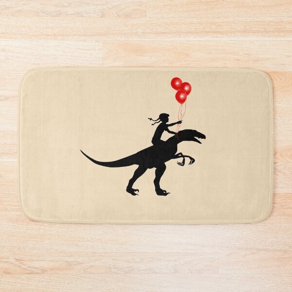 Item preview, dinosaur and  kid  white silhouette designed and sold by Collagedream.