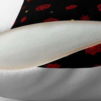 Alternate view of Fire in the Night Floor Pillow
