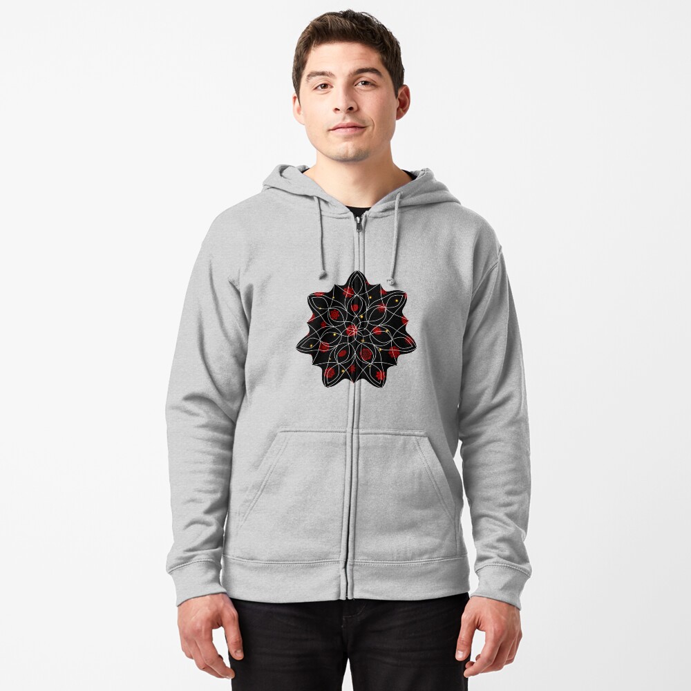 Fire in the Night Zipped Hoodie