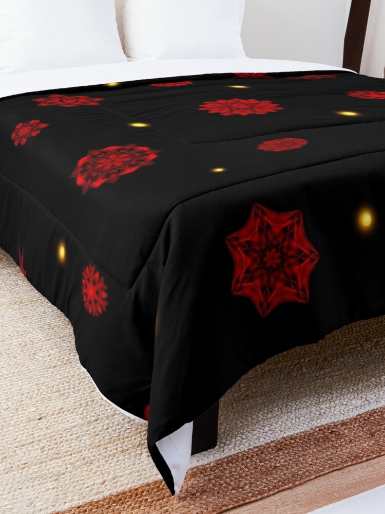 Alternate view of Fire in the Night Comforter