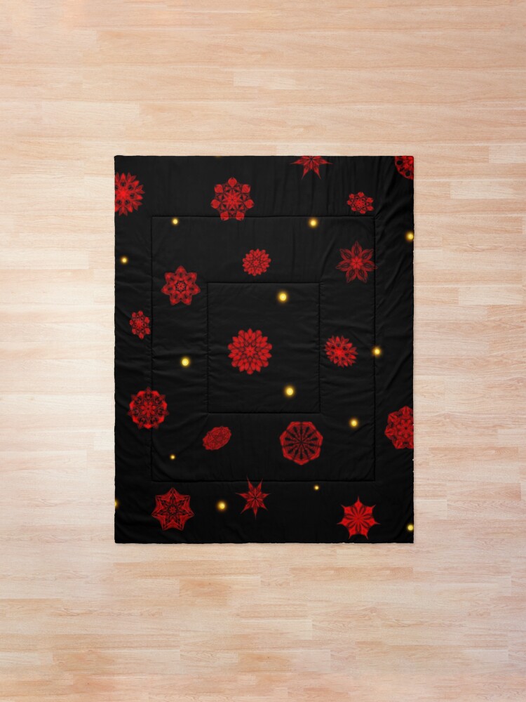 Alternate view of Fire in the Night Comforter