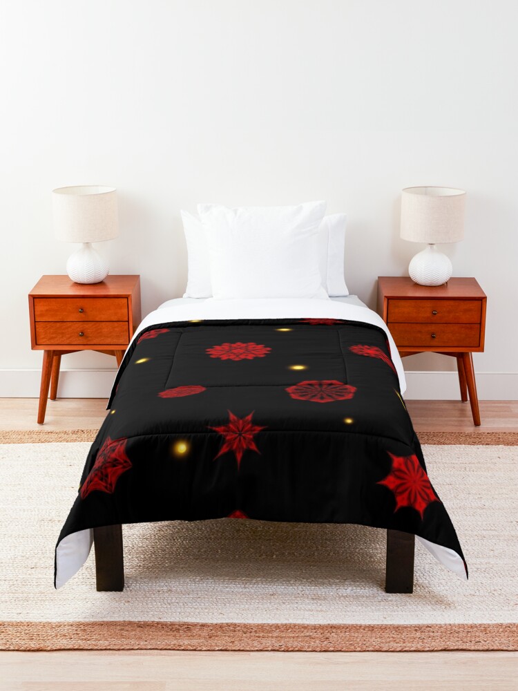 Alternate view of Fire in the Night Comforter