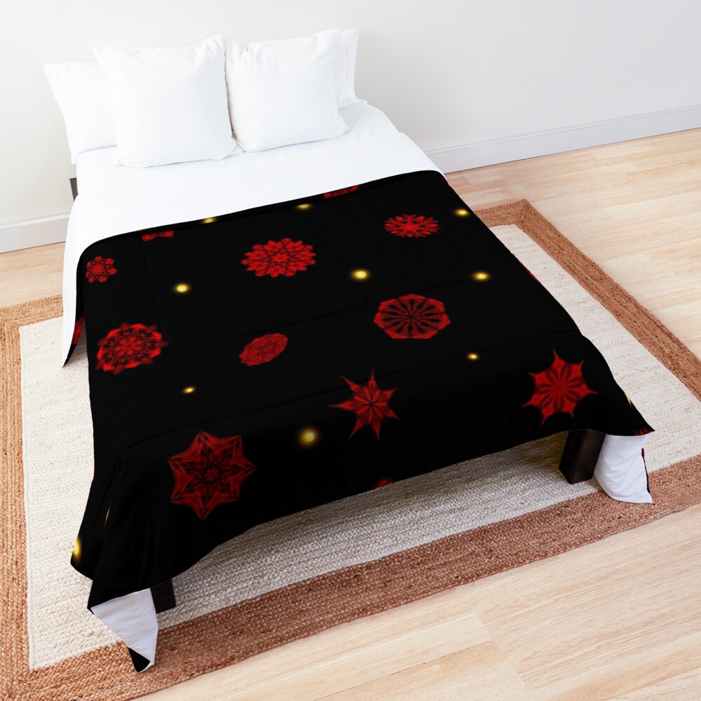 Fire in the Night Comforter