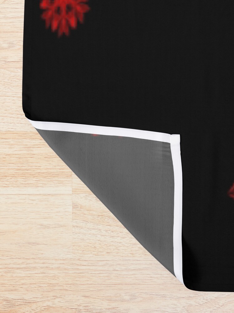 Alternate view of Fire in the Night Shower Curtain