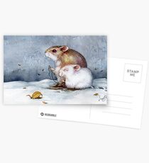 First Snow Postcards