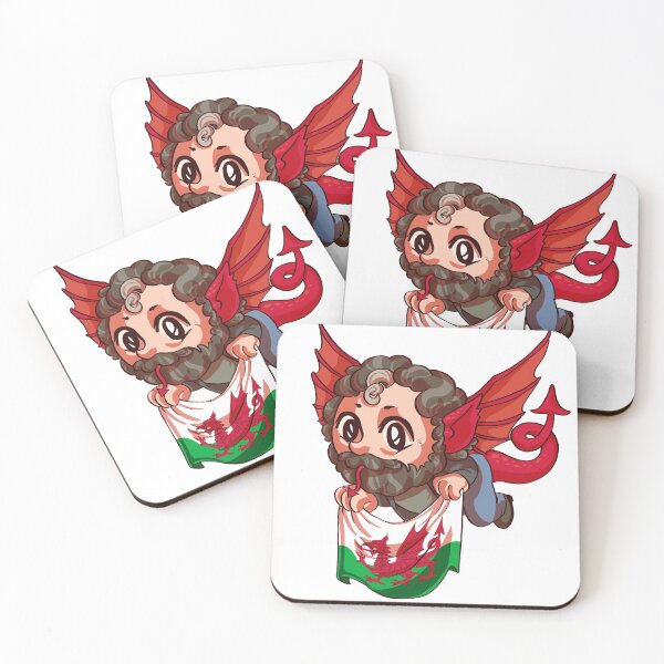 Item preview, Tiny Welsh Dragon Sheen With Flag designed and sold by VinGruza.