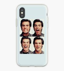 Jim Carrey faces in color iPhone Case