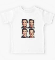 Jim Carrey faces in color Kids Tee
