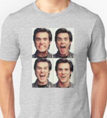 Jim Carrey faces in color Unisex T-Shirt