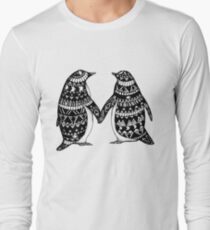 Penguin Couple Long Sleeve T-Shirt