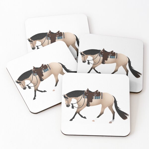 Item preview, Buckskin Reining Horse - Equine Rampaige designed and sold by equinerampaige.