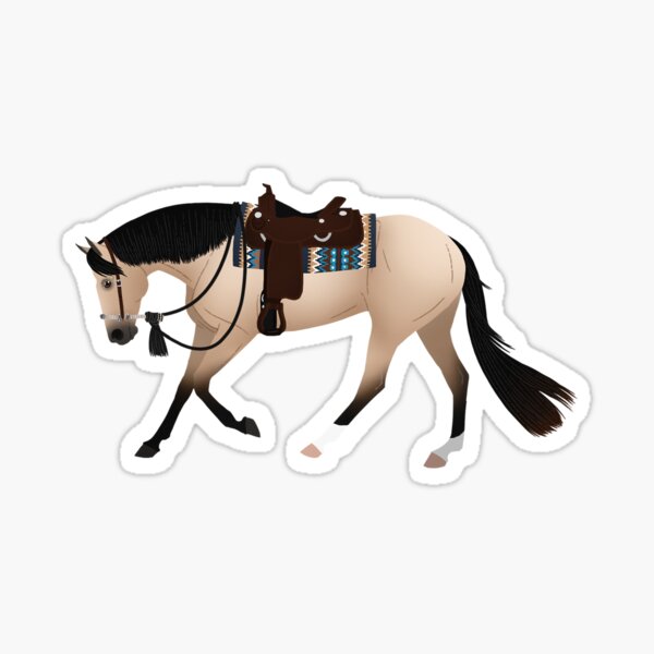 Item preview, Buckskin Reining Horse - Equine Rampaige designed and sold by equinerampaige.