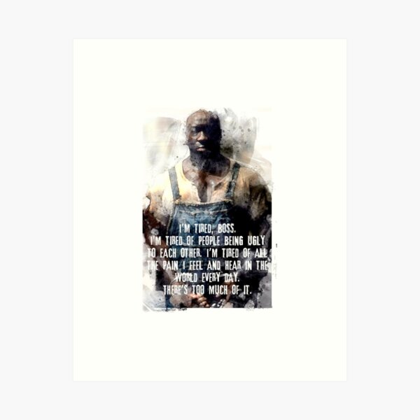 Item preview, John Coffey tired watercolor designed and sold by clad63.