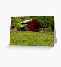 Old Red Barn Greeting Card