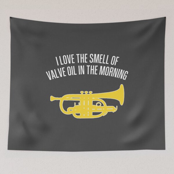 Item preview, Cornet - I LOVE THE SMELL OF VALVE OIL IN THE MORNING - Funny trumpet gift / Funny cornet gift designed and sold by HEJAshirts.