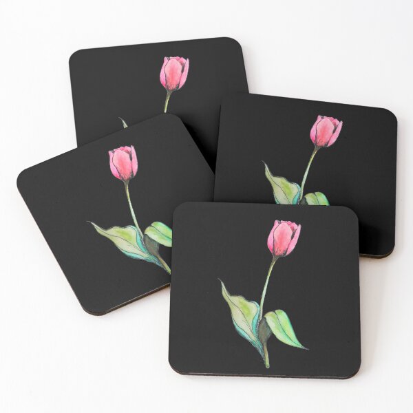 Aperçu de l'œuvre Tulipe Rose - Aquarelle Fleur créée et vendue par Liliaphylla.