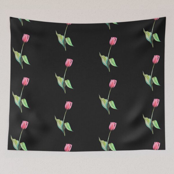 Aperçu de l'œuvre Tulipe Rose - Aquarelle Fleur créée et vendue par Liliaphylla.