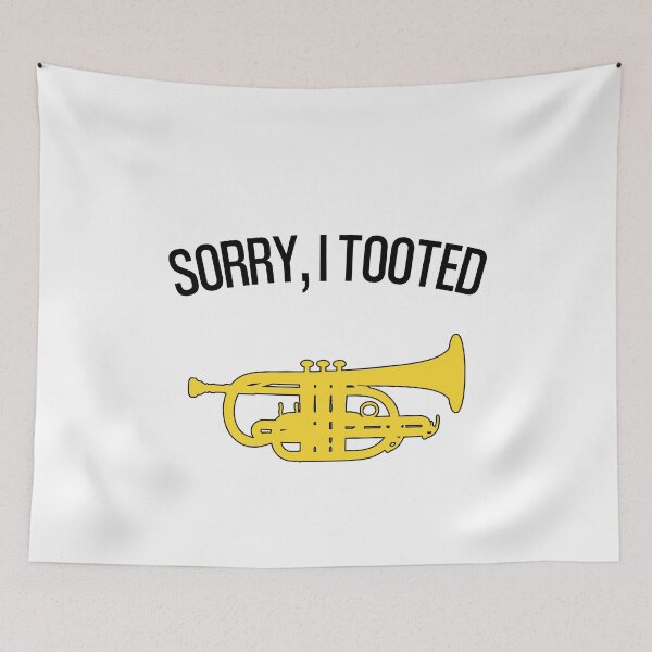 Item preview, Cornet - SORRY, I TOOTED - Funny trumpet gift / Funny cornet gift designed and sold by HEJAshirts.