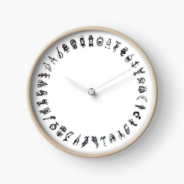 Symboles de l’aléthiomètre sombre, Compas d’or, Le lecteur de symboles - Ses matériaux sombres ont inspiré les fan art Horloge