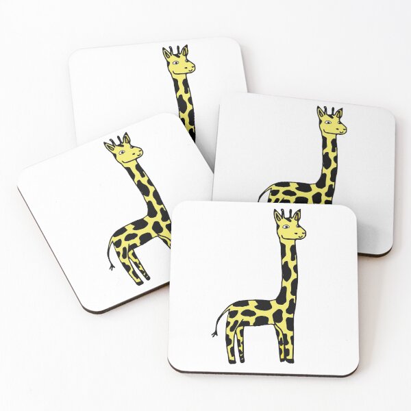 Item preview, Yellow giraffe illustration designed and sold by Eulalie8.