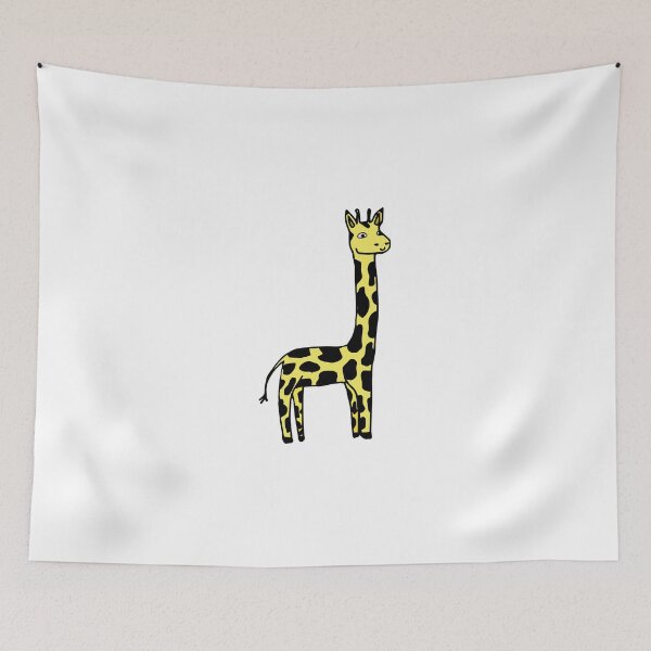 Item preview, Yellow giraffe illustration designed and sold by Eulalie8.