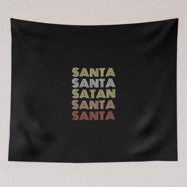 Item preview, 70s Retro Style Santa Satan Wordplay  designed and sold by ShineEyePirate.