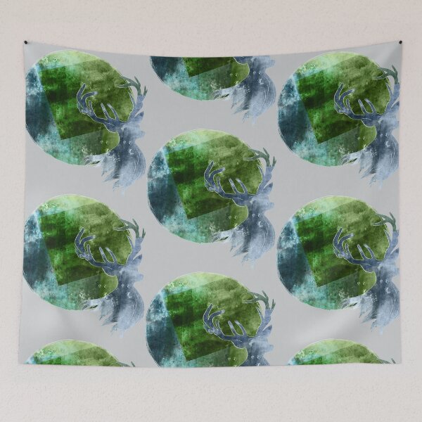 Item preview, deer in moonlight designed and sold by studioMoSa.