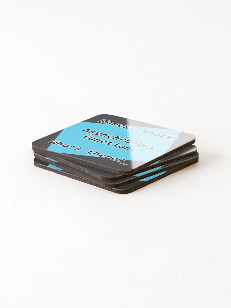 Thumbnail 4 of 5, Coasters (Set of 4), Knock Knock JavaScript designed and sold by timtangonan.