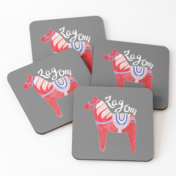 Item preview, Lagom Scandinavian traditional ornament with hand lettering designed and sold by Purealism.