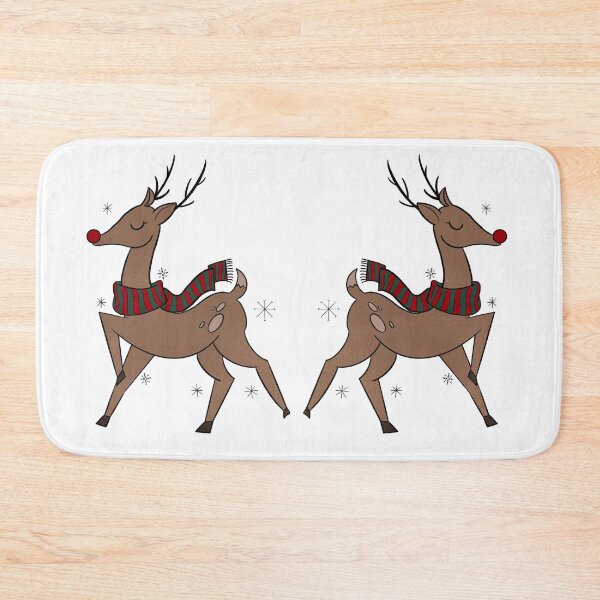 Item preview, Rudolph in oversized red and green scarf designed and sold by limedapples.