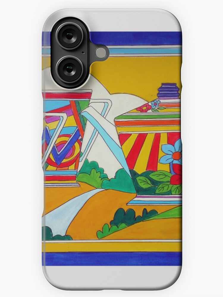 Thumbnail 1 of 4, iPhone Case, A Clarice Cliff Tea-Party designed and sold by MaureenW.