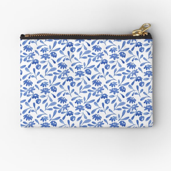 Item preview, Blue watercolor flowers designed and sold by Charlotte Lorge.