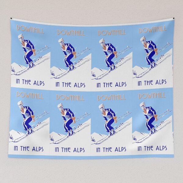 Artikelvorschau, Abfahrtsski in den Alpen entworfen und verkauft von aapshop.