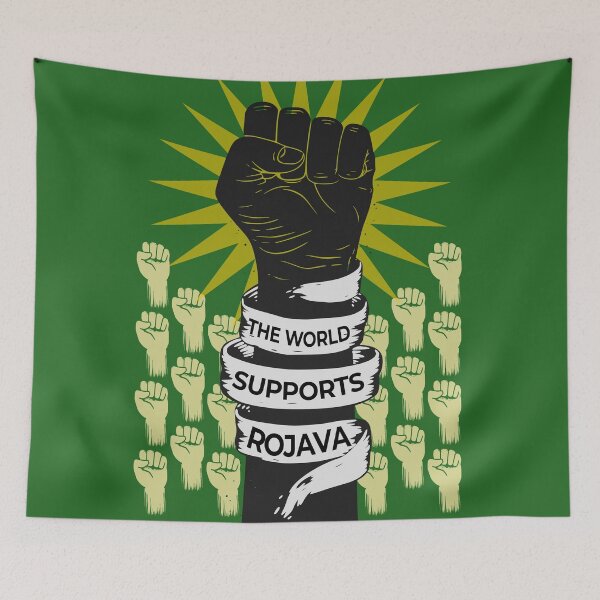 Item preview, The World Supports Rojava designed and sold by youngkurds.