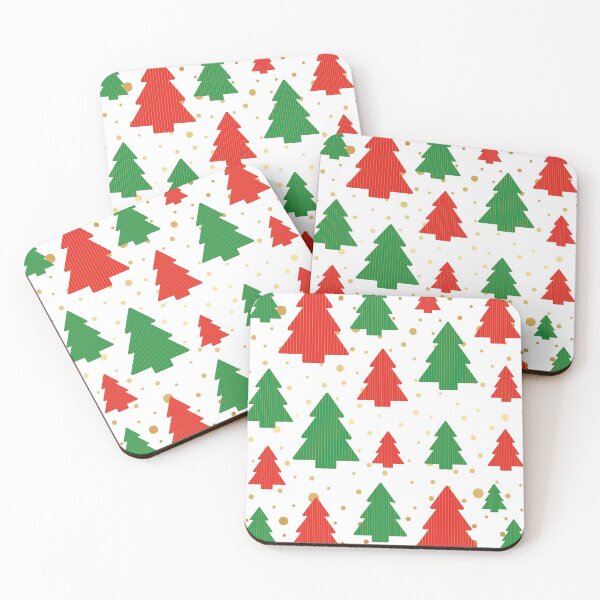 Item preview, Pinstripe Pine Trees On Dots GOLD designed and sold by Zethinova.
