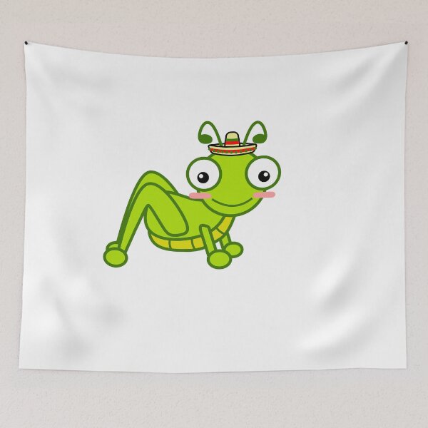 Item preview, Cute Grasshopper With Hat designed and sold by MINI-LOVE.