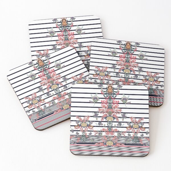 Item preview, Geometric lines flowers paisley  designed and sold by victoriaarend.