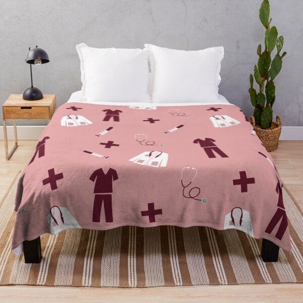 Item preview, Medical Professional Pattern in Burgundy designed and sold by Hodgepodge Bricolage.